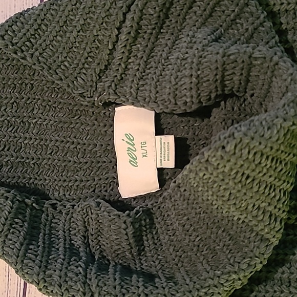 GENTLY WORN Aerie Chenille Oversized Turtleneck Sweater - Picture 3 of 4